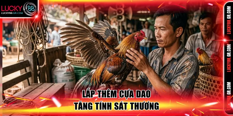Lắp thêm cựa dao tăng tính sát thương